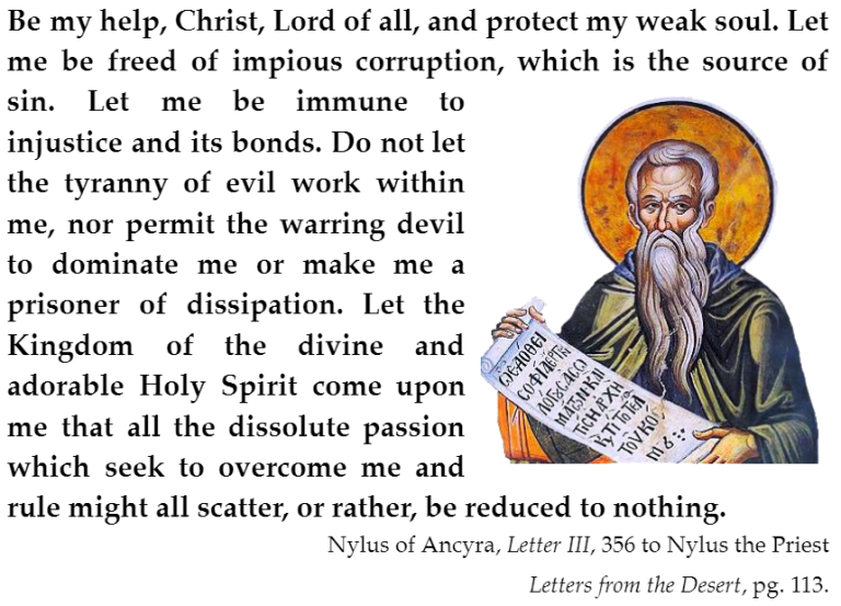 A Message From St. Nilus of Ancyra Padre Pio Press